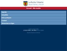 Tablet Screenshot of larochelabeille.fr